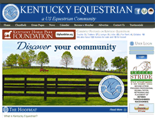 Tablet Screenshot of kentuckyequestrian.com
